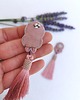 kolczyki chwosty Kolczyki chwosty Classic Boho Indy Pink 4