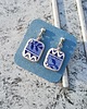 kolczyki ceramiczne Kolczyki ceramiczne w kobaltowe wzory 1