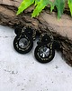 kolczyki soutache Adda złoto czarne małe kolczyki sztyfty sutasz z kryształkami 2