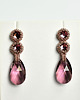 kolczyki swarovski Antique Pink, kolczyki z kryształami Swarovskieg 1