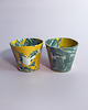 kubki Czarka / kubek nerikomi żółto-zielona parka 2
