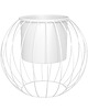 kwietniki Kwietnik metalowy loft design Ball Biały śr. 35cm 1