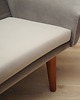 sofy i szezlongi Sofa welurowa szara, duński design, lata 80, produkcja: Dania 7