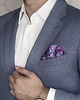 muszki i krawaty Poszetka Jedwabna Royal Purple 4 w 1 2