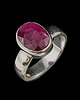 pierścionki srebrne Pierścionek malinowy rubin 1