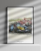 plakaty Plakat Tory wyścigowe - Fernando Alonso 1