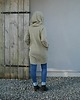 swetry damskie  Sweter obszerny luźny bawełniany z kieszeniami i kapturem 1