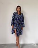 szlafroki damskie Szlafrok narzutka kimono w paski 4