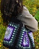 torby na ramię Duża torebka na szydełku granny square 2