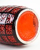 wazony Wazon ceramiczny z reliefowym wzorem West Germany, lata 70. 6