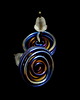 kolczyki wire wrapping tytanowy wir - rainbow 2