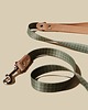 smycze i obroże dla psów i kotów Smycz miejska Green Pepit / Nude Leather 4