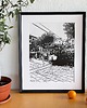 grafiki i ilustracje Linoryt "Tramwaj z Soller" 4