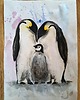 grafiki i ilustracje Unconditionally - Obraz Akwarela A3 Pingwiny Miłość Macierzyństwo 5