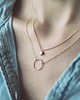złote naszyjniki 16k Gold Plated Karma Necklace 1