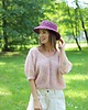 kapelusze damskie Kapelusz Lena, rafia 100%, winogronowy, handmade, rozmiar 56 4