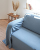 koce i narzuty Narzuta na kanapę heavy linen DUSTY BLUE 4