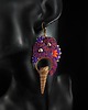 kolczyki soutache Promienne Wibracje kolczyki sutasz z miedzianymi muszlami 4