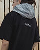 bluzy męskie Surf poncho plażowe AZTEC black, ręcznik kąpielowy 4