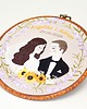 Ślub - inne Personalizowana pamiątka ślubna/rocznicowa, haft w oprawie vintage 3