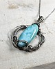 srebrne naszyjniki Larimar s195 2