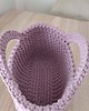 torebki do ręki Koszyk - torba szydełkowa do ręki ze sznurka 25cmx20cm 2