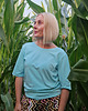 t-shirt damskie Bluzka DON'T LOOK BACK - niebieski/smerfowy 1