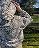 bluza z kapturem damska Bluza dresowa z kapturem w cętki 2
