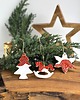 ozdoby choinkowe Zawieszki choinkowe ceramiczne ozdoby świąteczne 3 el. 3