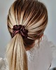 gumki do włosów Gumka jedwabna, scrunchie, gumka do włosów czekoladowy sen MINI 3