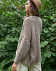 kardigany damskie Luźny miękki kardigan oversize mocca  F1473 4