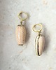 kolczyki pozłacane Kolczyki srebro złocone GOLDEN SAND SHELLS 2