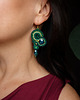 kolczyki soutache Isobelle - zielone kolczyki soutache 1