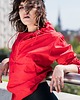 kurtki damskie Kurtka wiatrówka typu anorak czerwona 5
