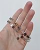 korale Choker z Kamieni Naturalnych Kryształ Górski Stal Szlachetna Naszyjnik Boho 5