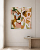 obrazy Kompozycja abstrakcyjna z pastelami IV - obraz na płótnie lub plakat 1