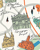 plakaty Kraków Mapa plakat 50x70 cm 5