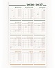 kalendarze i plannery Planer szkolny 2026/2027 ścienny z naklejkami - 71x124 cm 1