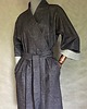 płaszcze damskie Kimono długie jeans z paskiem oko patchwork frędzle. 2