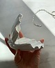 pojemniki na biżuterię Ceramiczna Muszla Muszelka Skarbiec z Perłą na Biżuterię Biały Mat 5