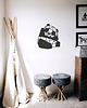 dekoracje - na ścianę TAPETA W GEOMETRYCZNE WZORY z drewna PANDA 3D 2