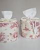 tekstylia - różne Toile de Jouy Roll Tissue  Cover, French Country Shabby Chic tissue Holder 7