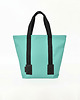 torby na ramię Torba LORTIDO miętowa, tote bag, shopperka z gumowymi detalami 1