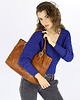 torebki do ręki Torebka do ręki kuferek genuine leather made in Italy - MARCO MAZZINI camelowa 3