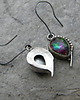kolczyki wire wrapping tęczowe kryształy  - kolczyki 4