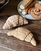 zabawki - inne Croissant, szydełkowy rogalik do zabawy w cukiernię lub kawiarnię. 5