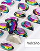 biżuteria różna Tunele do uszu łezki 10-100mm ze szklanym kryształkiem #031 volcano 2