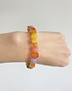 bransoletki z kamieni naturalnych Bransoletka SZASZŁYK bursztyn, jadeit, fiolet, żółty 2
