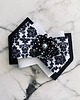 broszki Brosza Black & White z efektowym kwiatem w kropeczki New 6