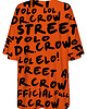 t-shirt damskie DR.CROW T-shirt Damski Oversize DrCrow Orange 1